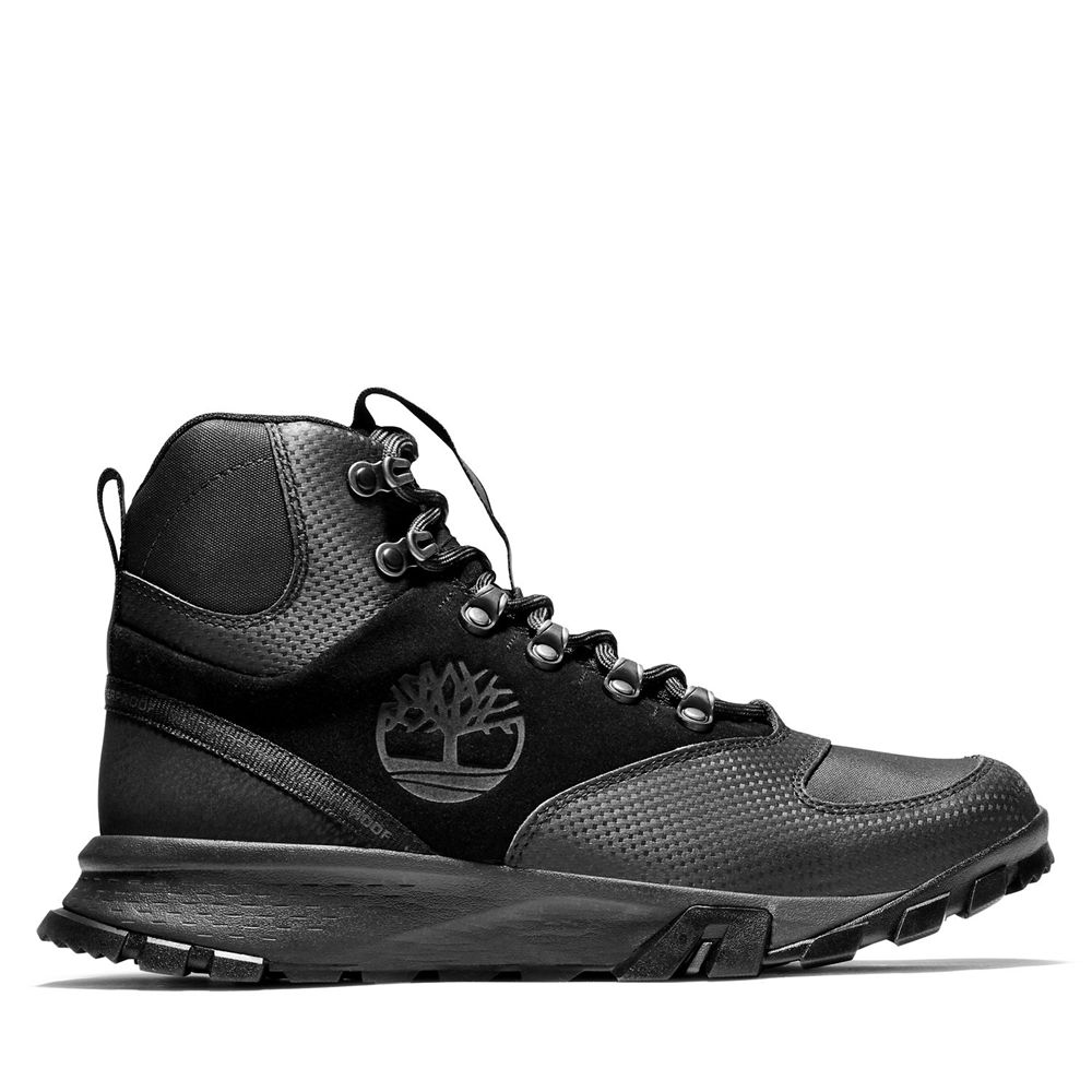 Bocanci De Drumeție Timberland Barbati Negrii - Garrison Trail Waterproof Inalti - Romania - HXFYOE0